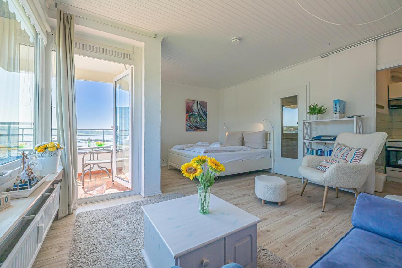 Fewo1846 - Sonne Und Meer - Kleines Studio-Apartment Mit Balkon Und Meerblick Glücksburg Kültér fotó